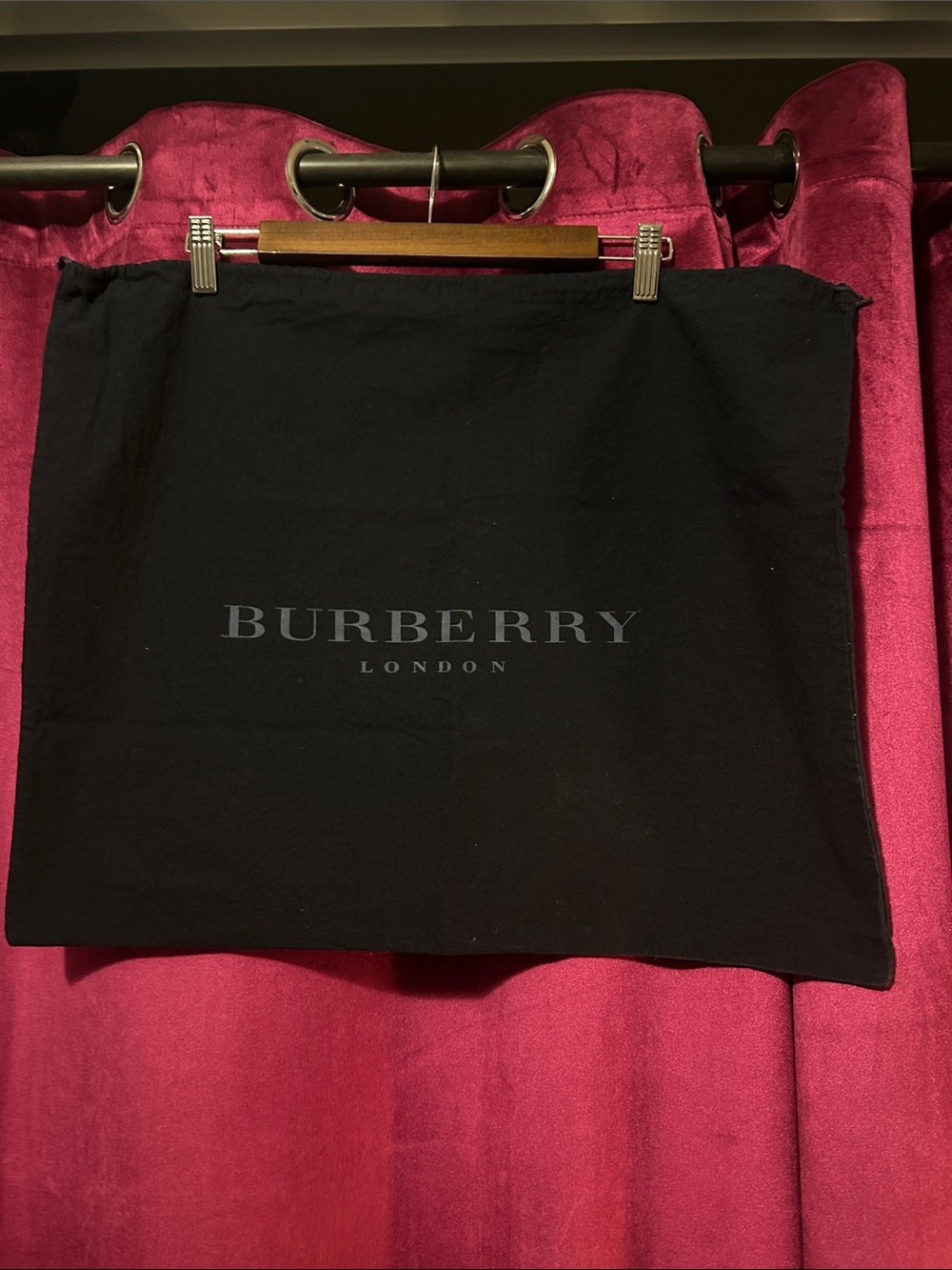Burberry Blue dust bag with Subtle Logo